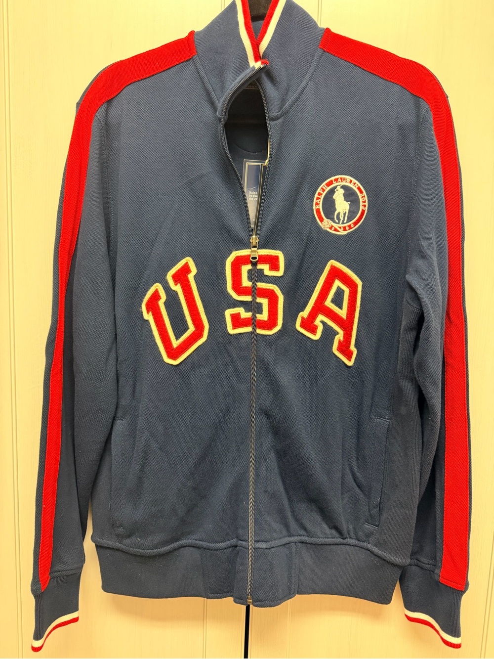 Men’s Polo Ralph Lauren Navy Team USA 2012 Olympics Full Zip Track Jacket